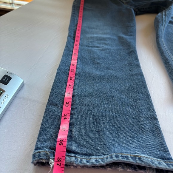 AGOLDE Riley Blue Denim Jeans Size 30 - Picture 14 of 15